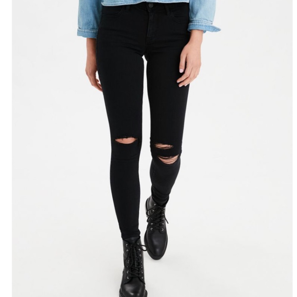 AE Ne(x)t Level Jegging - Destroyed Black